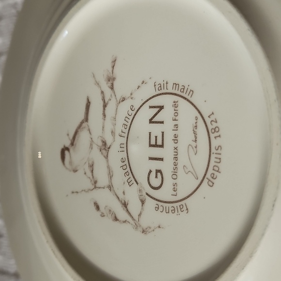 1 Gien Dessert Plate 6.5 Inches Round Perfect Condition - Picture 3 of 4